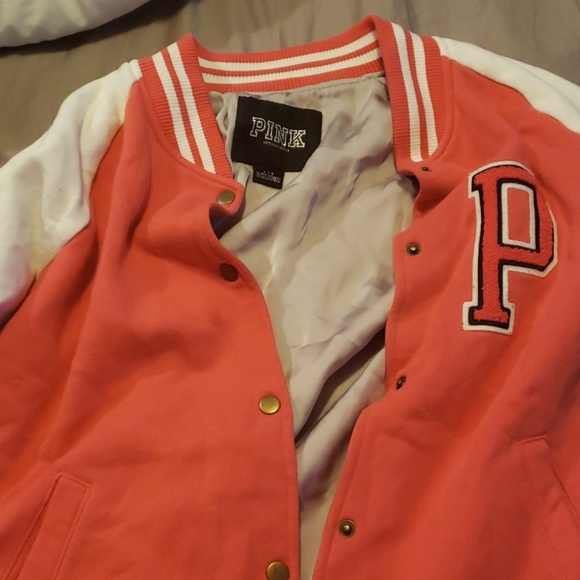 Pink Letterman Jacket - Picture 1 of 3